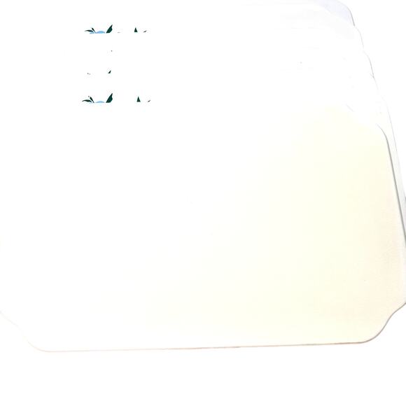 Vtg Oleg Cassinni set of 6  vinyl placemats and cloth napkins vintage - Picture 2 of 16